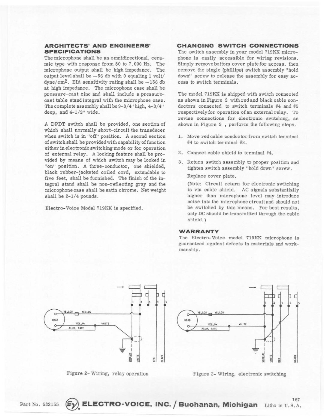 Electro-Voice 719KK manual 