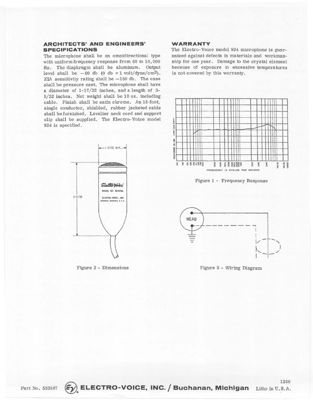 Electro-Voice 924 manual 