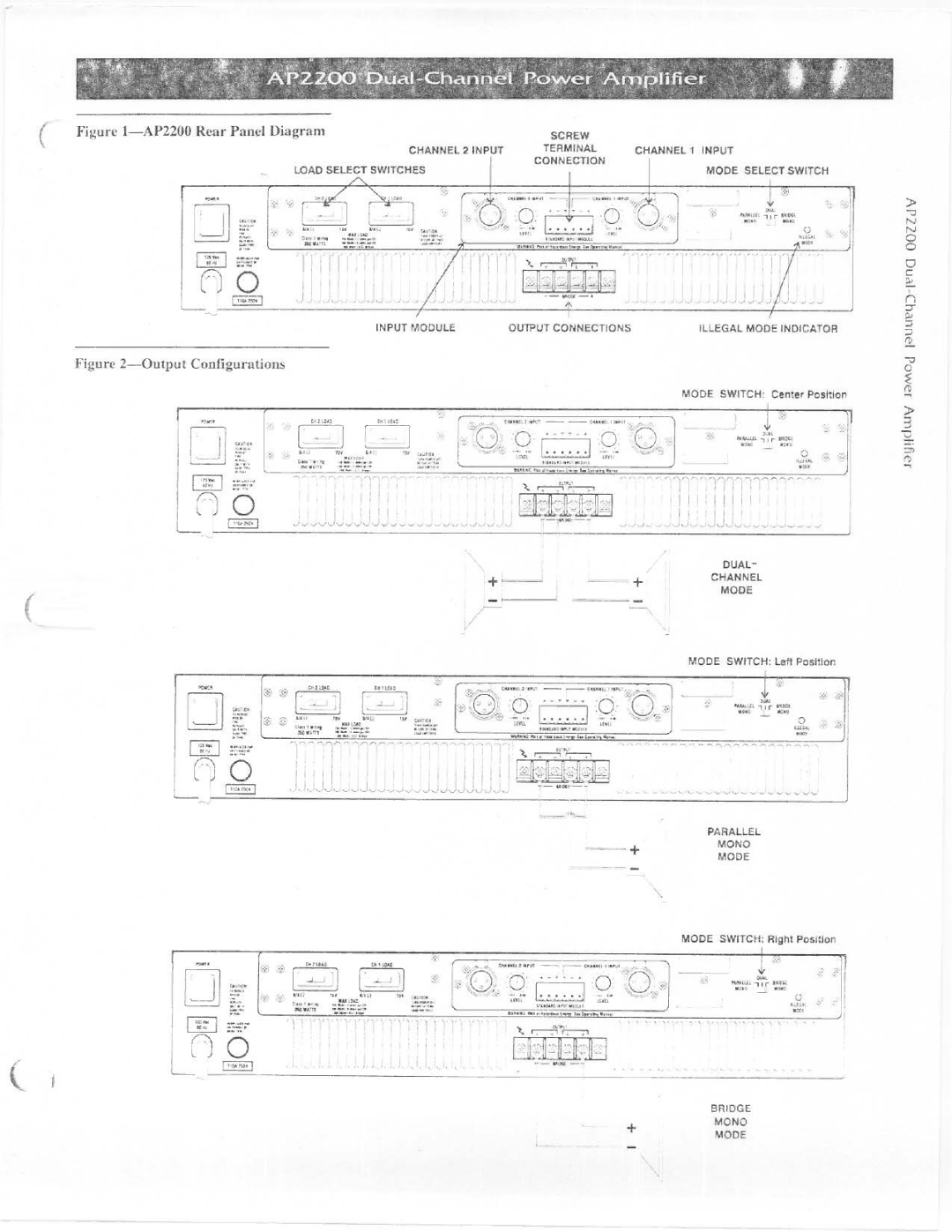 Electro-Voice AP2200 manual 