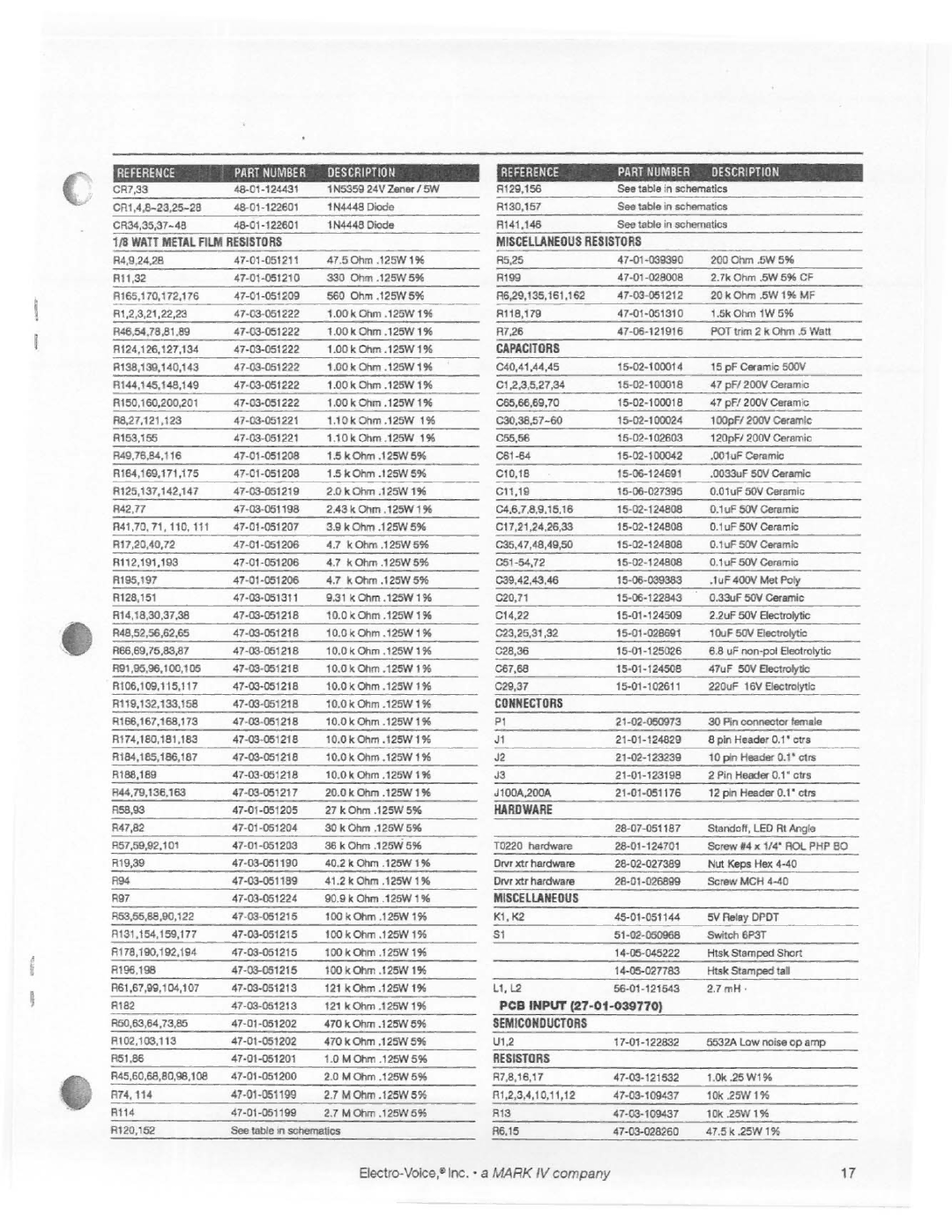 Electro-Voice AP2400 manual 