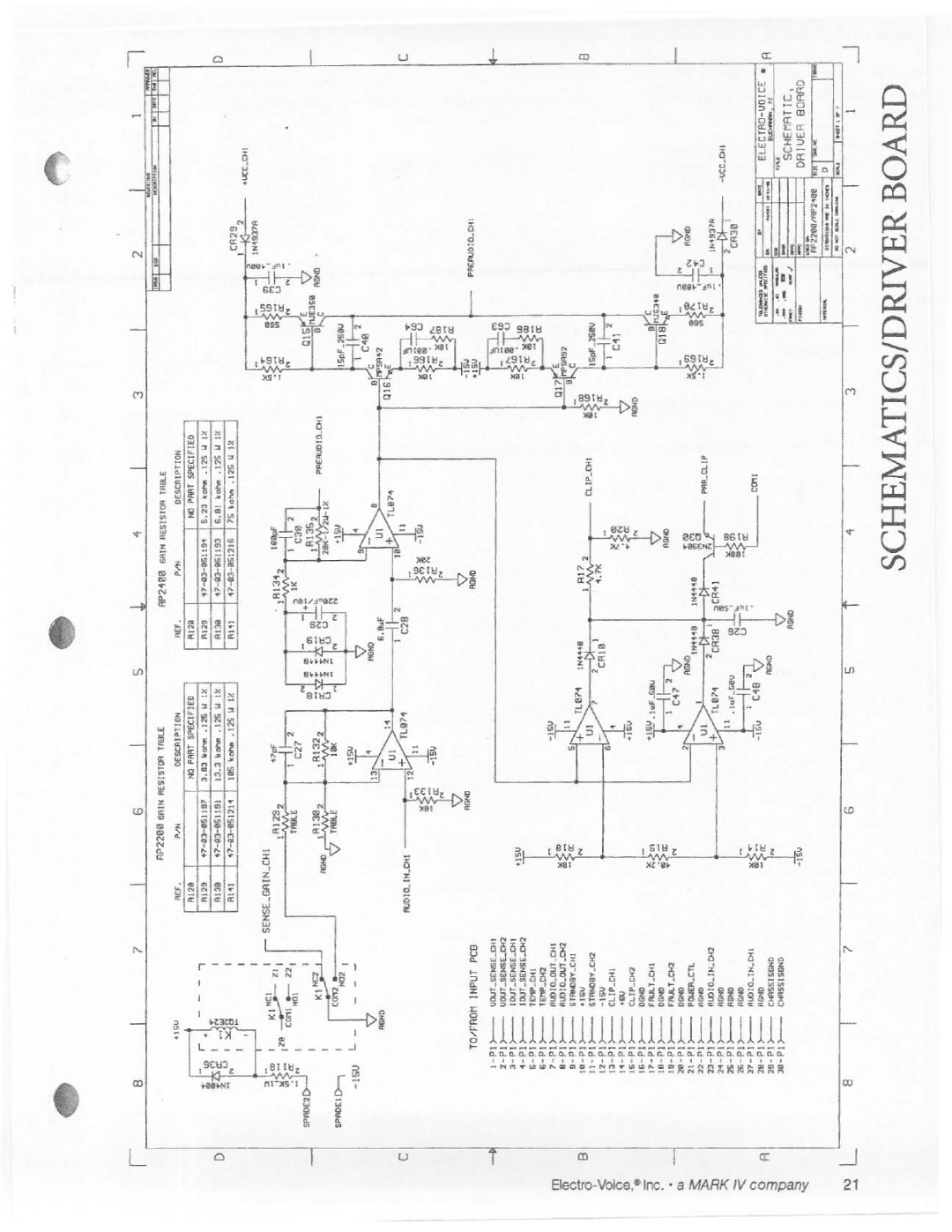 Electro-Voice AP2400 manual 