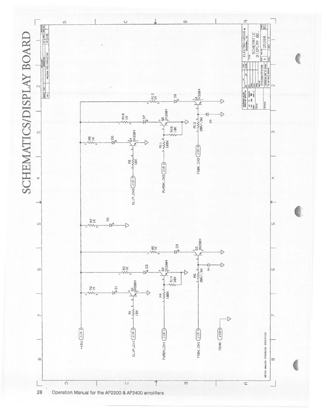 Electro-Voice AP2400 manual 