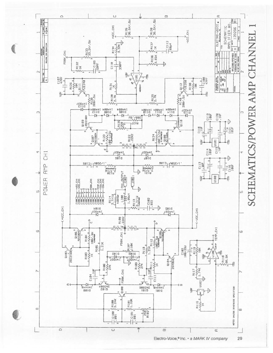 Electro-Voice AP2400 manual 