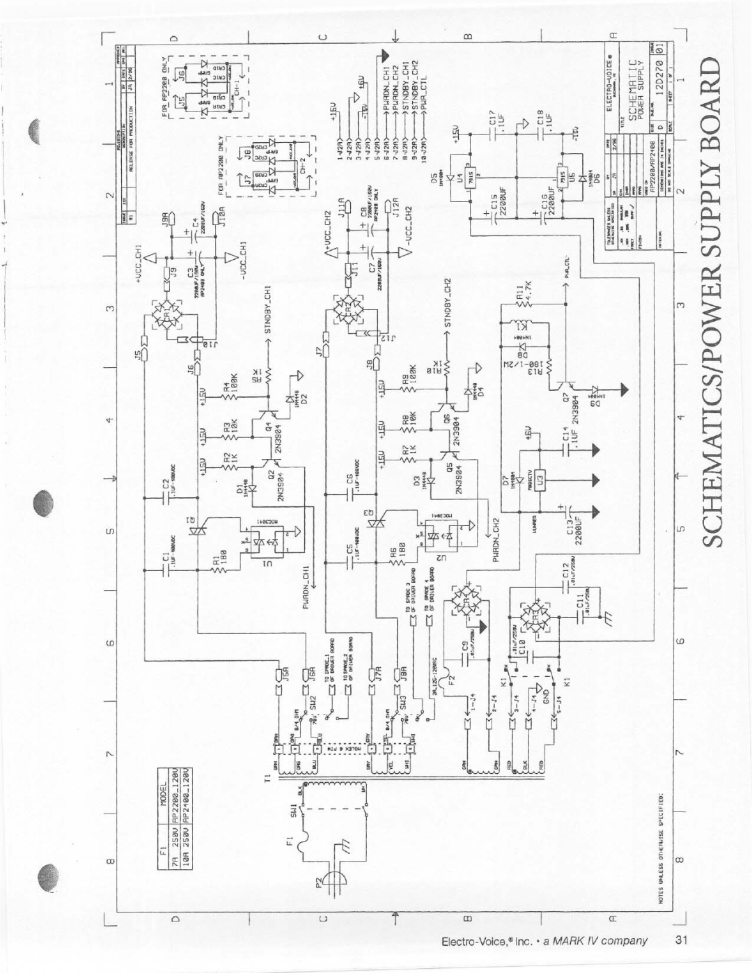 Electro-Voice AP2400 manual 