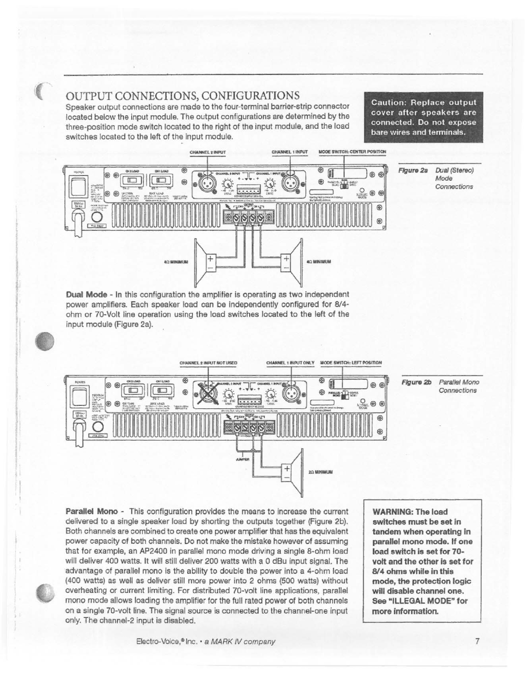 Electro-Voice AP2400 manual 