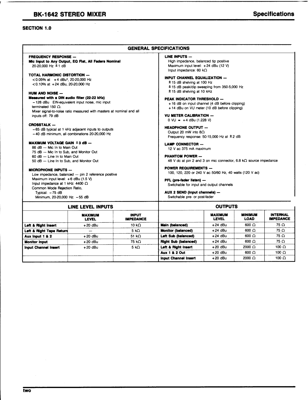 Electro-Voice BK manual 