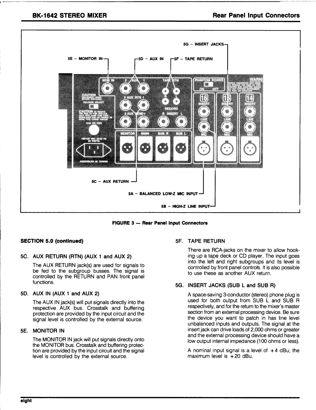 Electro-Voice BK manual 