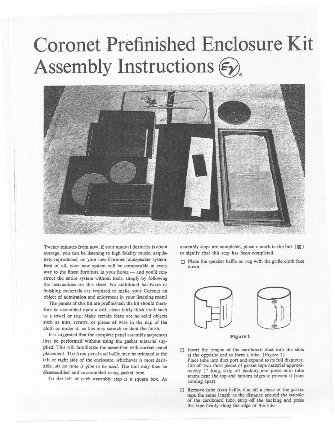 Electro-Voice Coronet manual 