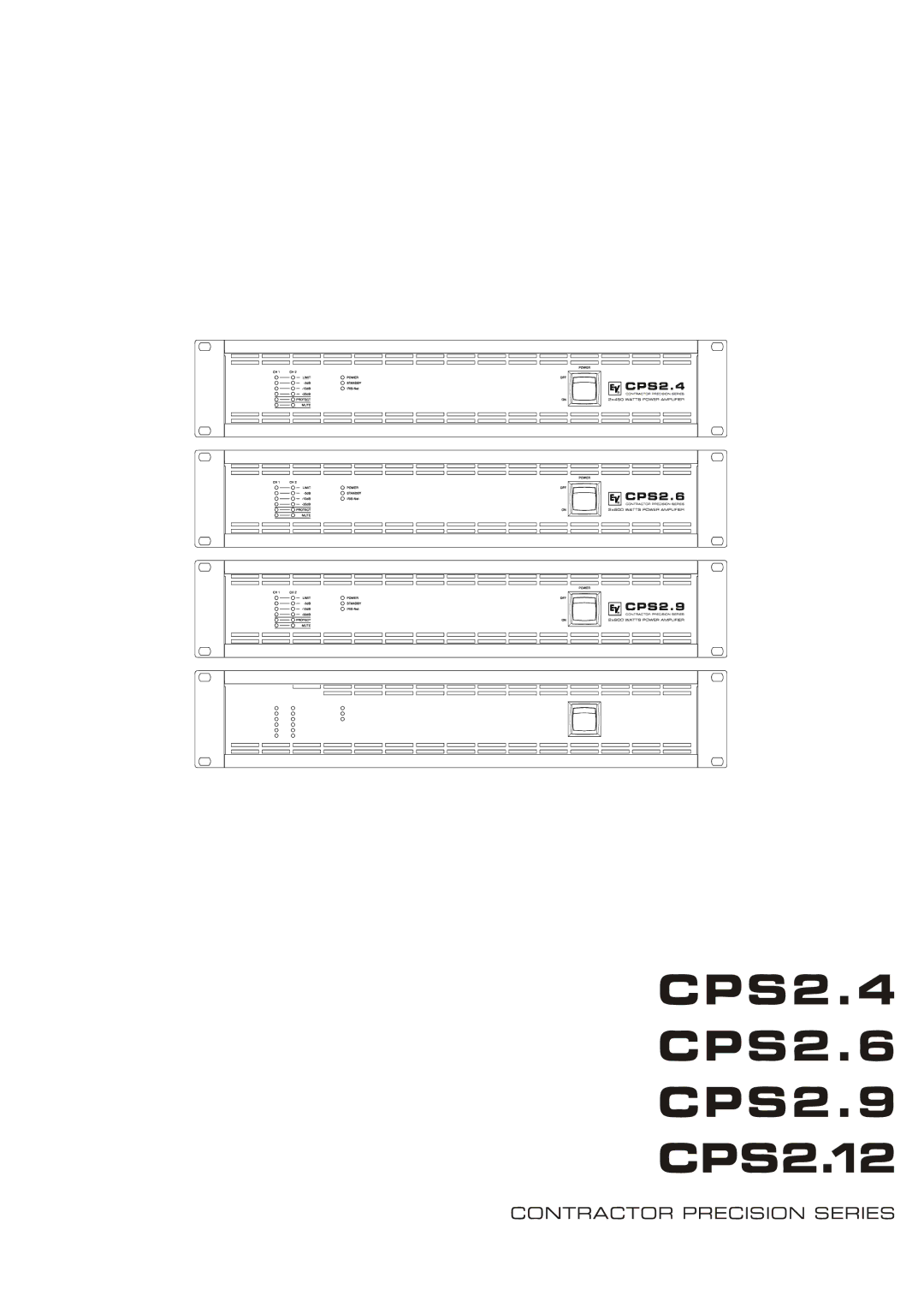 Electro-Voice CPS2.4, CPS2.6, CPS2.12, CPS2.9 owner manual 