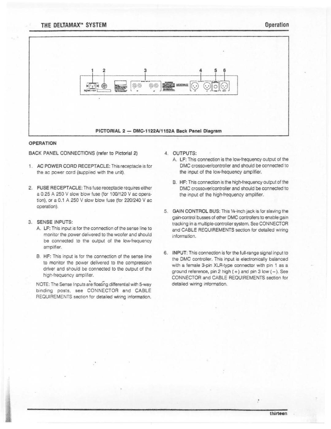 Electro-Voice DMC-1122A, DMC-1152A manual 