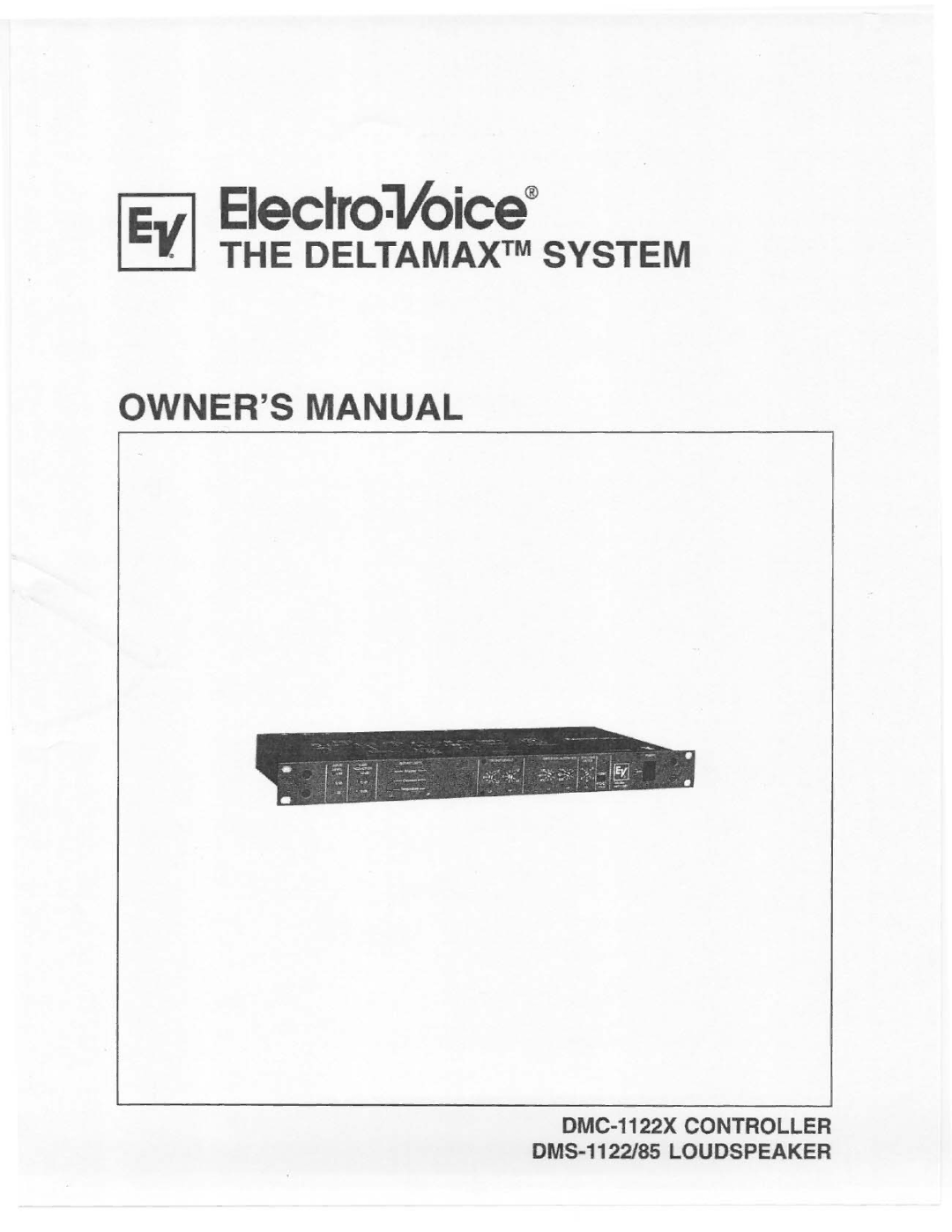 Electro-Voice DMC-85, DMC-1122X manual 