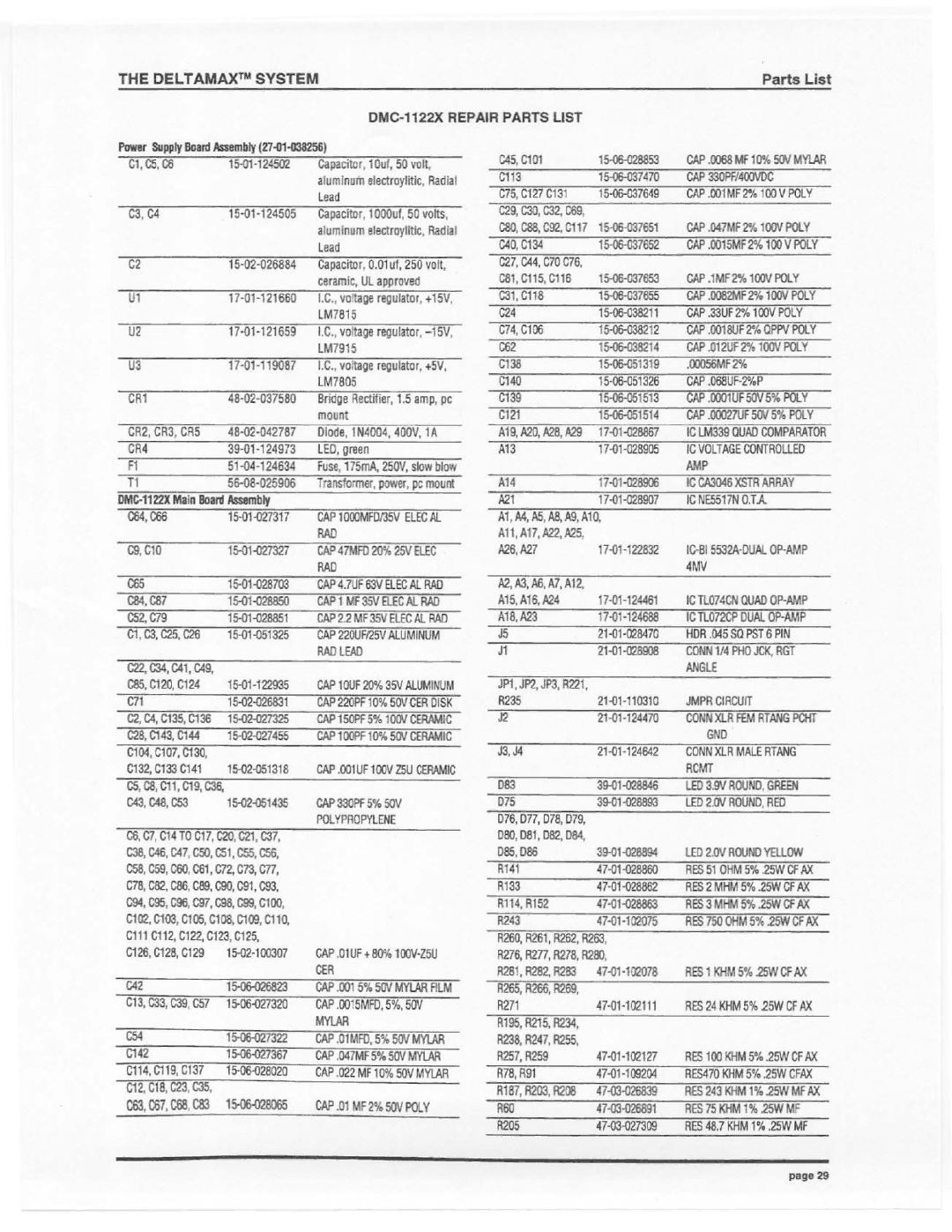 Electro-Voice DMC-85, DMC-1122X manual 