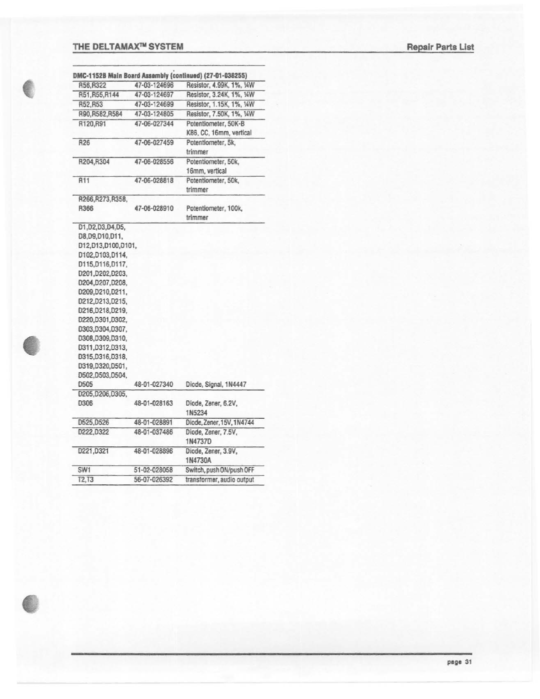 Electro-Voice DML-1152A, DML-1152MC manual 