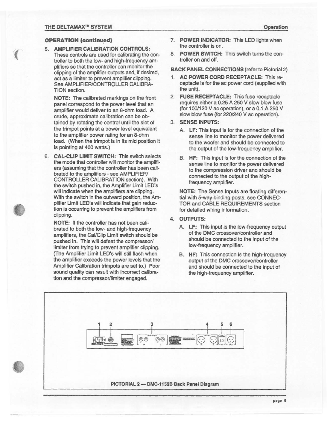 Electro-Voice DML-1152A, DML-1152MC manual 