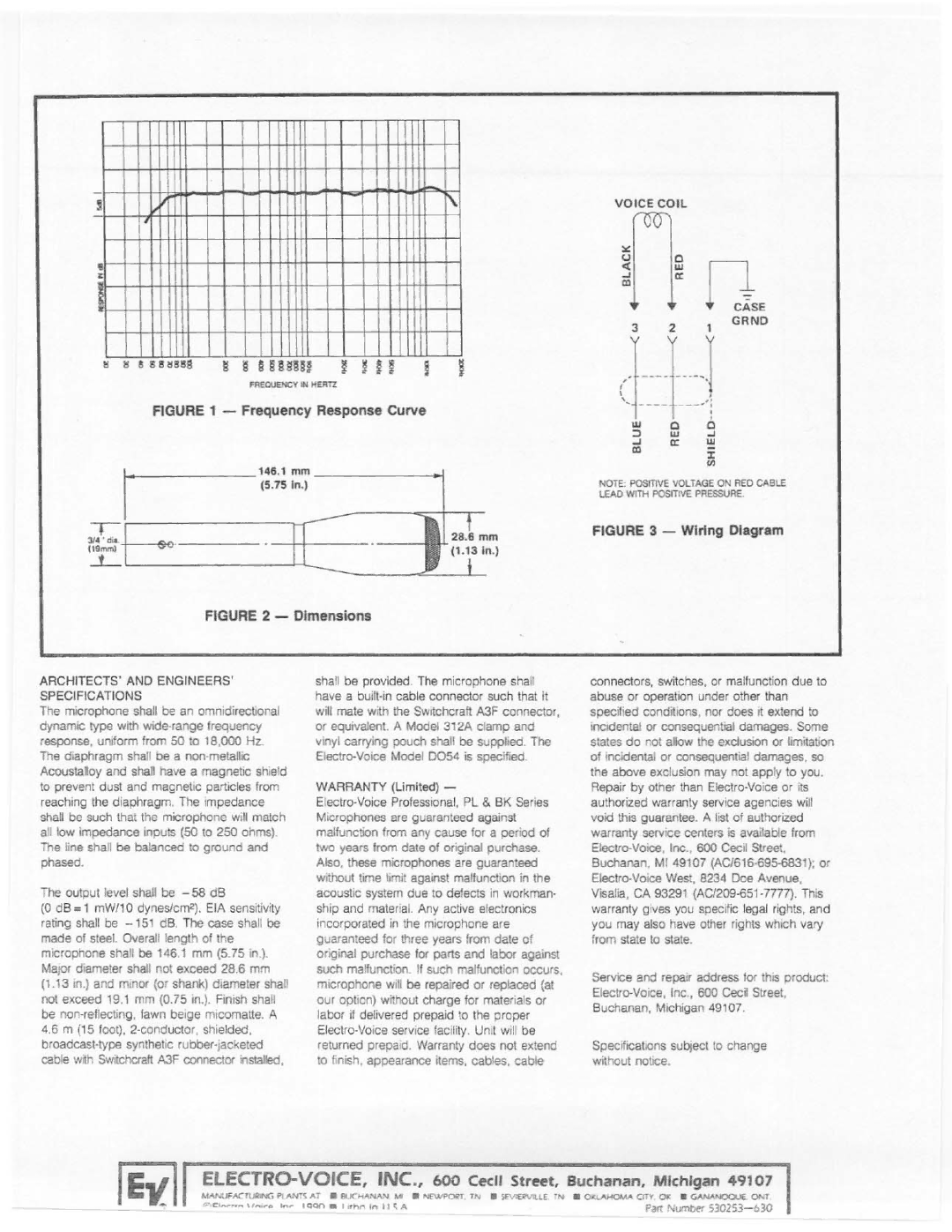 Electro-Voice DO54 manual 