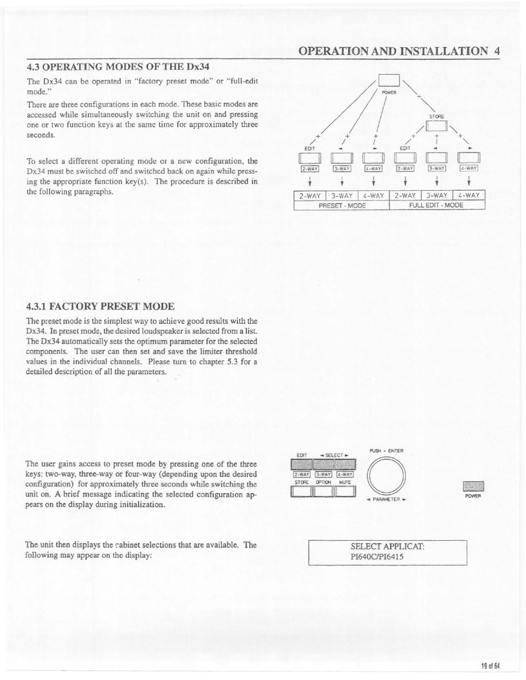 Electro-Voice Dx34 manual 