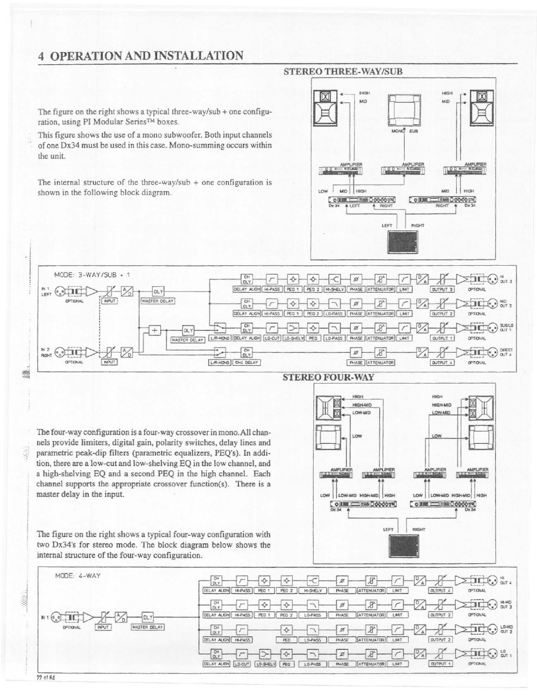 Electro-Voice Dx34 manual 