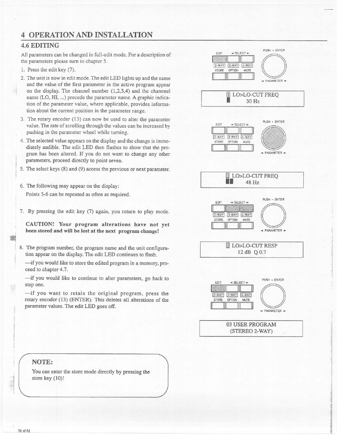 Electro-Voice Dx34 manual 