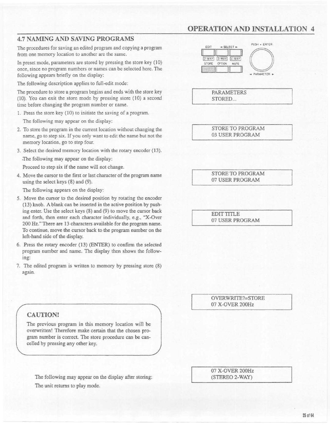 Electro-Voice Dx34 manual 