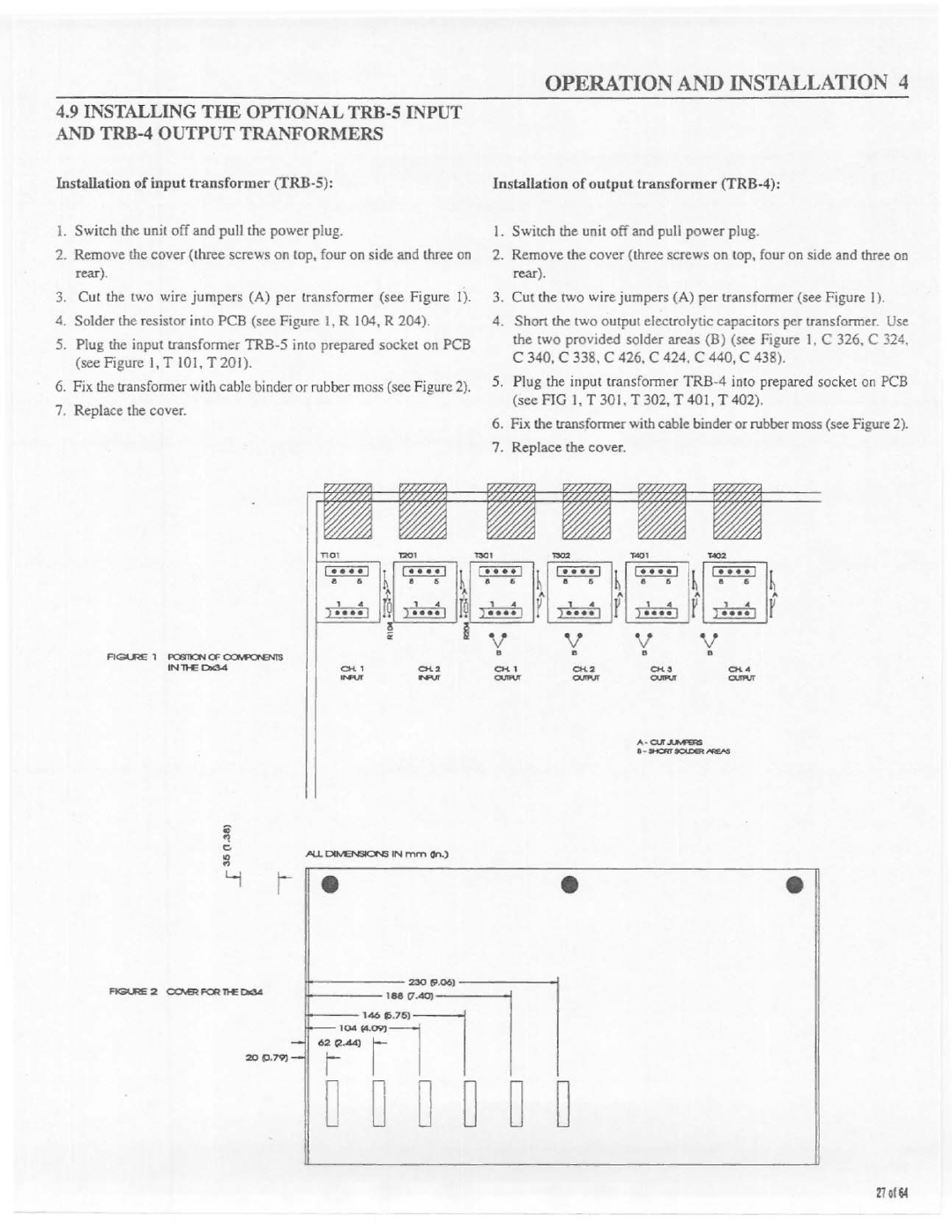 Electro-Voice Dx34 manual 