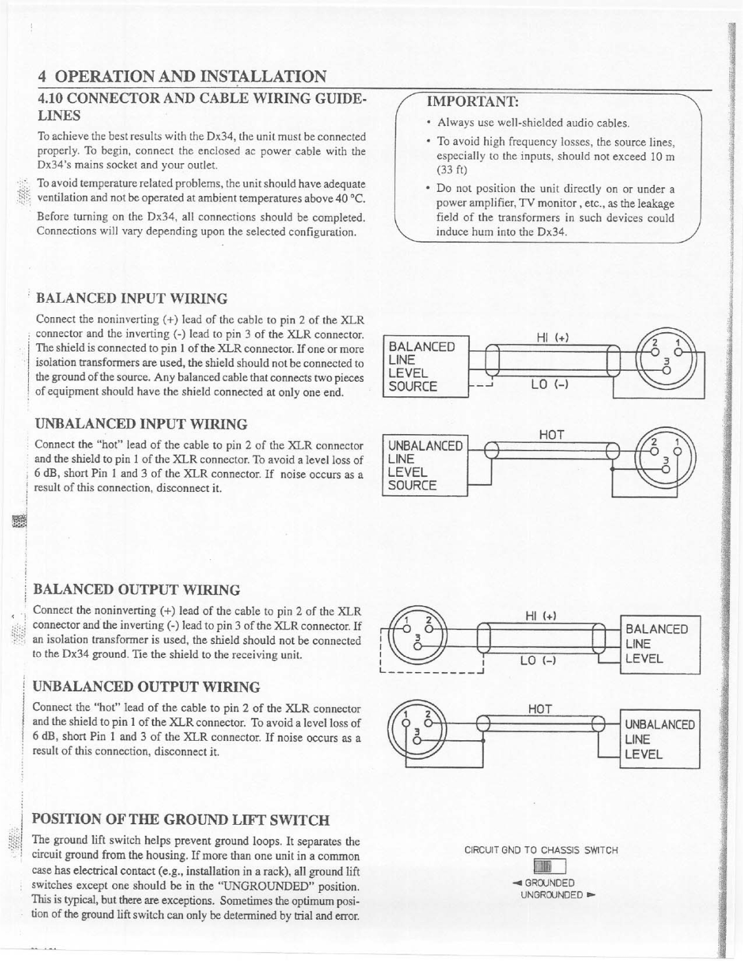 Electro-Voice Dx34 manual 