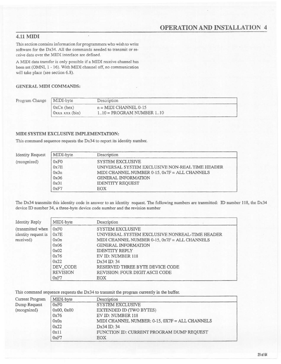 Electro-Voice Dx34 manual 