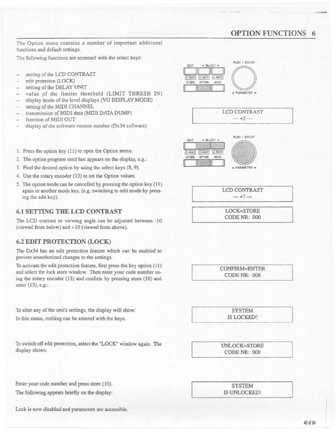 Electro-Voice Dx34 manual 