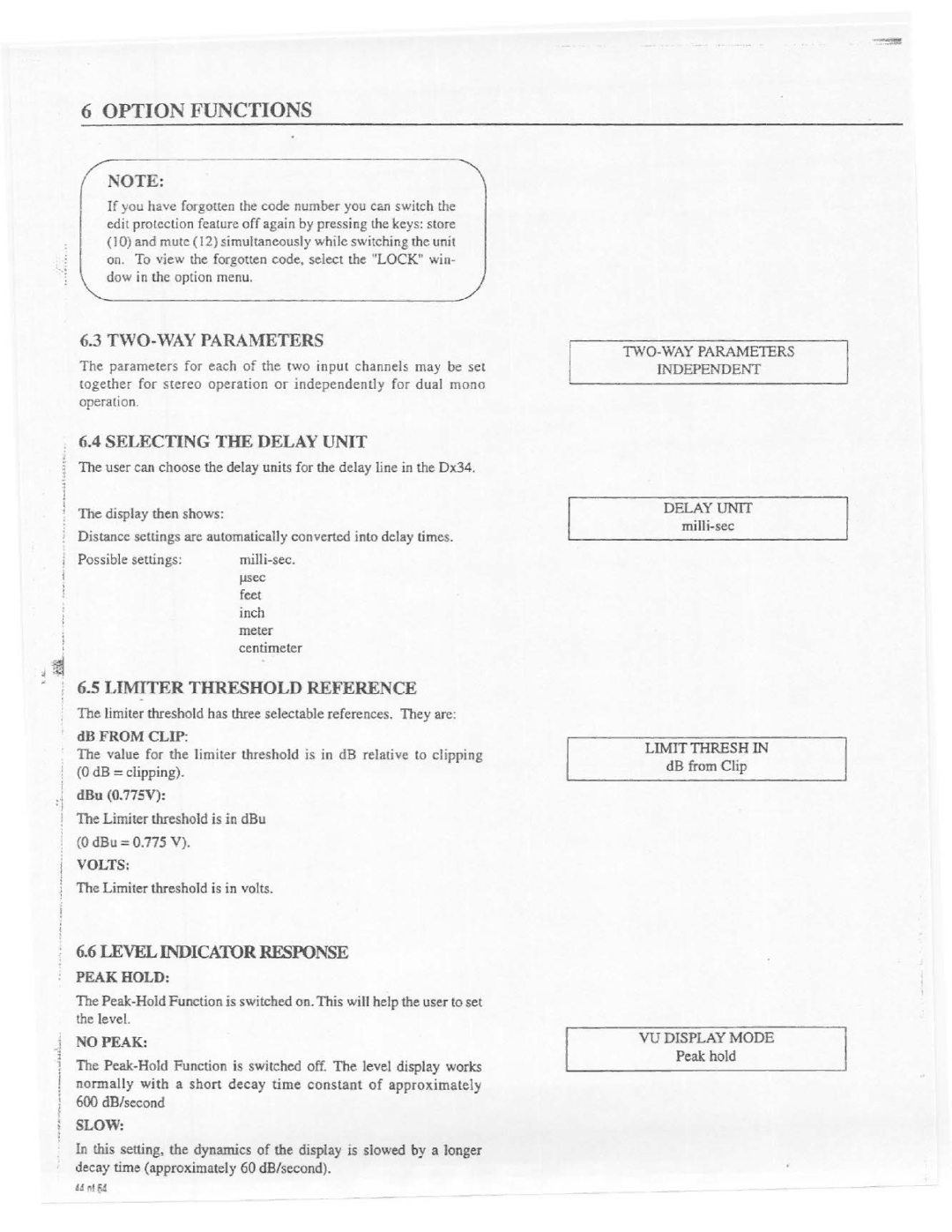 Electro-Voice Dx34 manual 