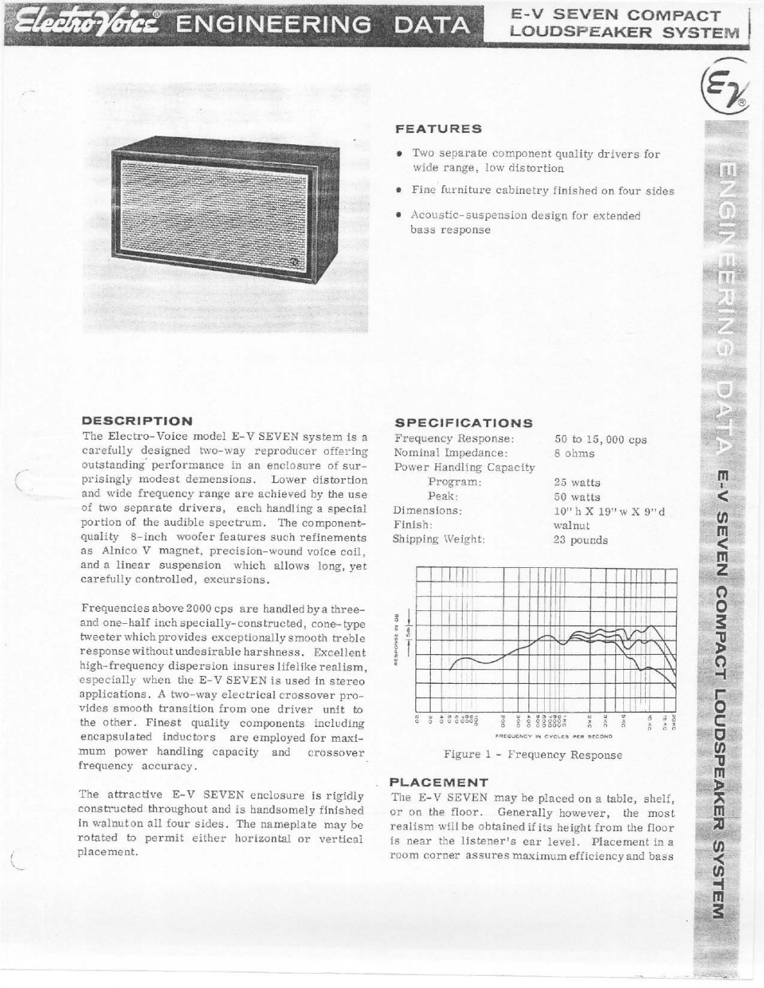 Electro-Voice E-V Seven manual 