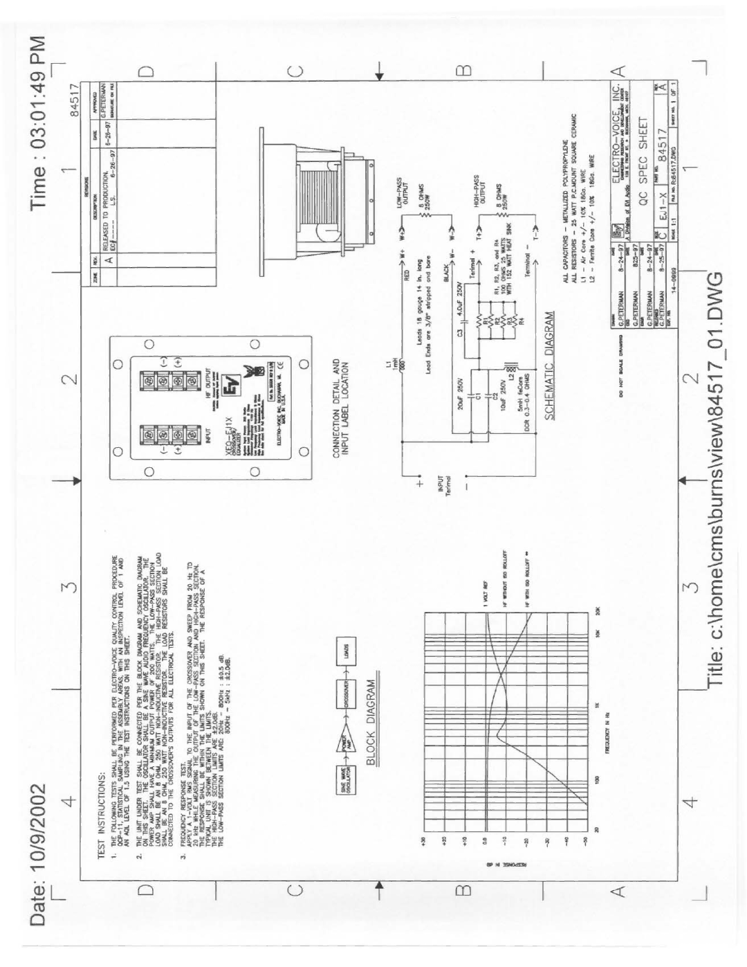 Electro-Voice EJ1-X manual 