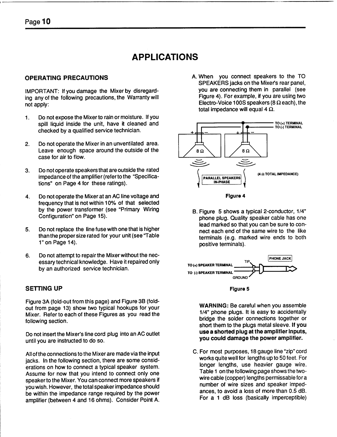 Electro-Voice electro-voice power mixer series manual 