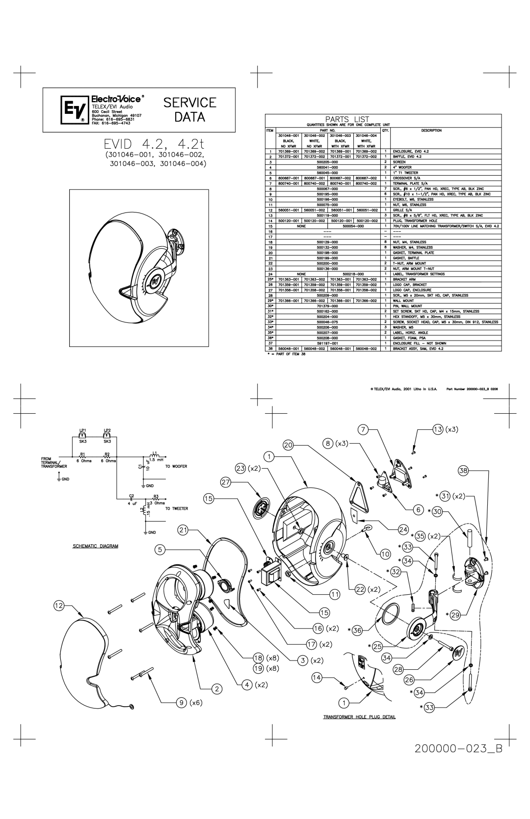 Electro-Voice electrovoice manual 