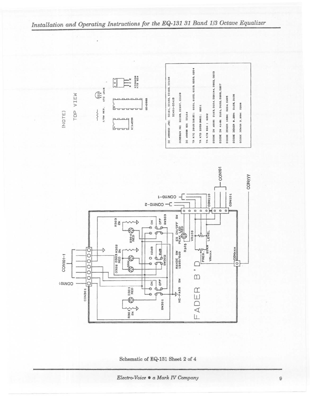 Electro-Voice EQ-131 manual 