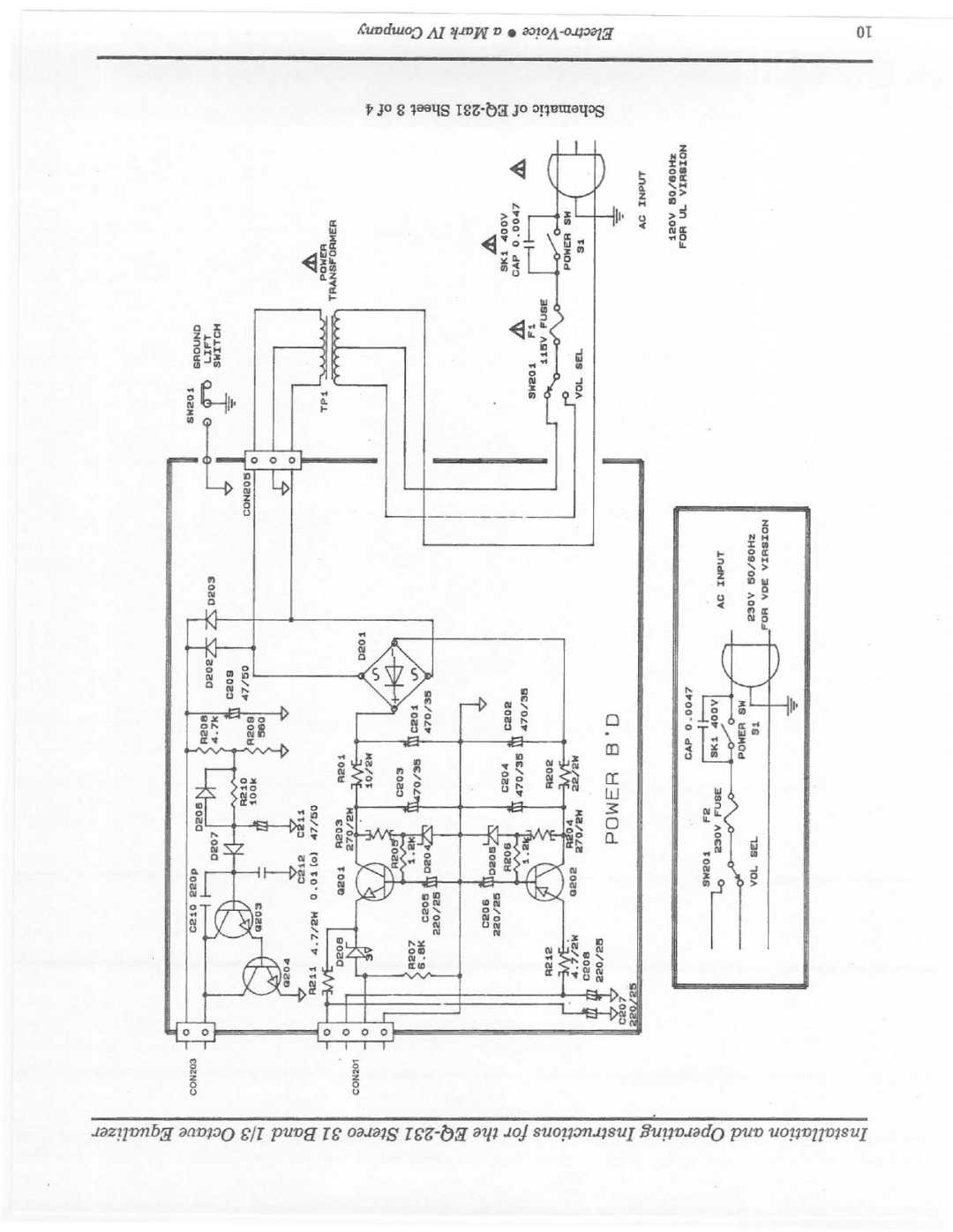 Electro-Voice EQ-231 manual 