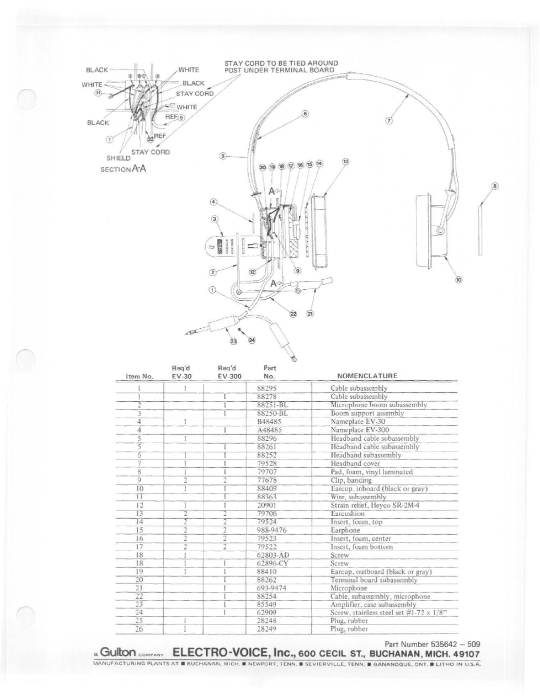 Electro-Voice EV-300 manual 