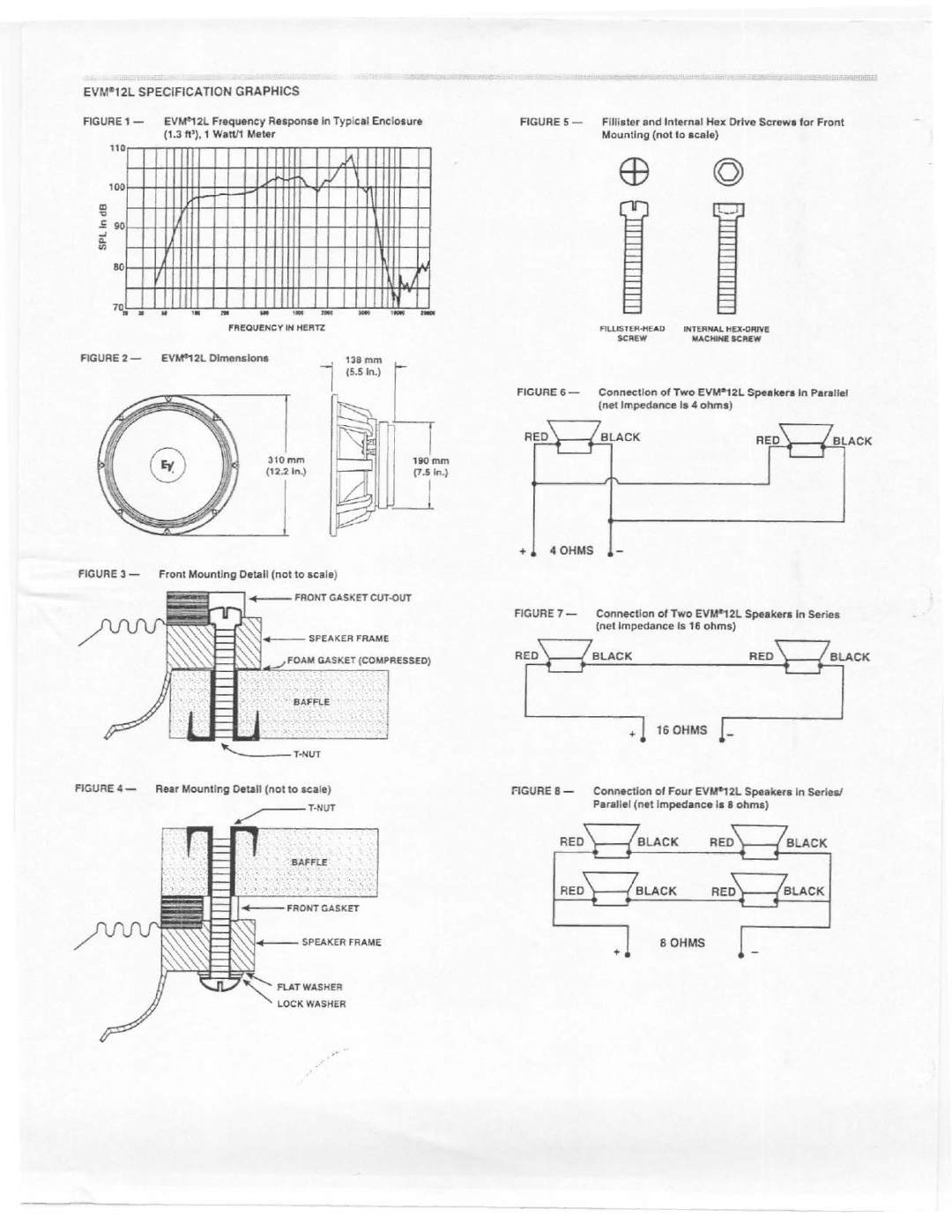 Electro-Voice EVM-12L manual 