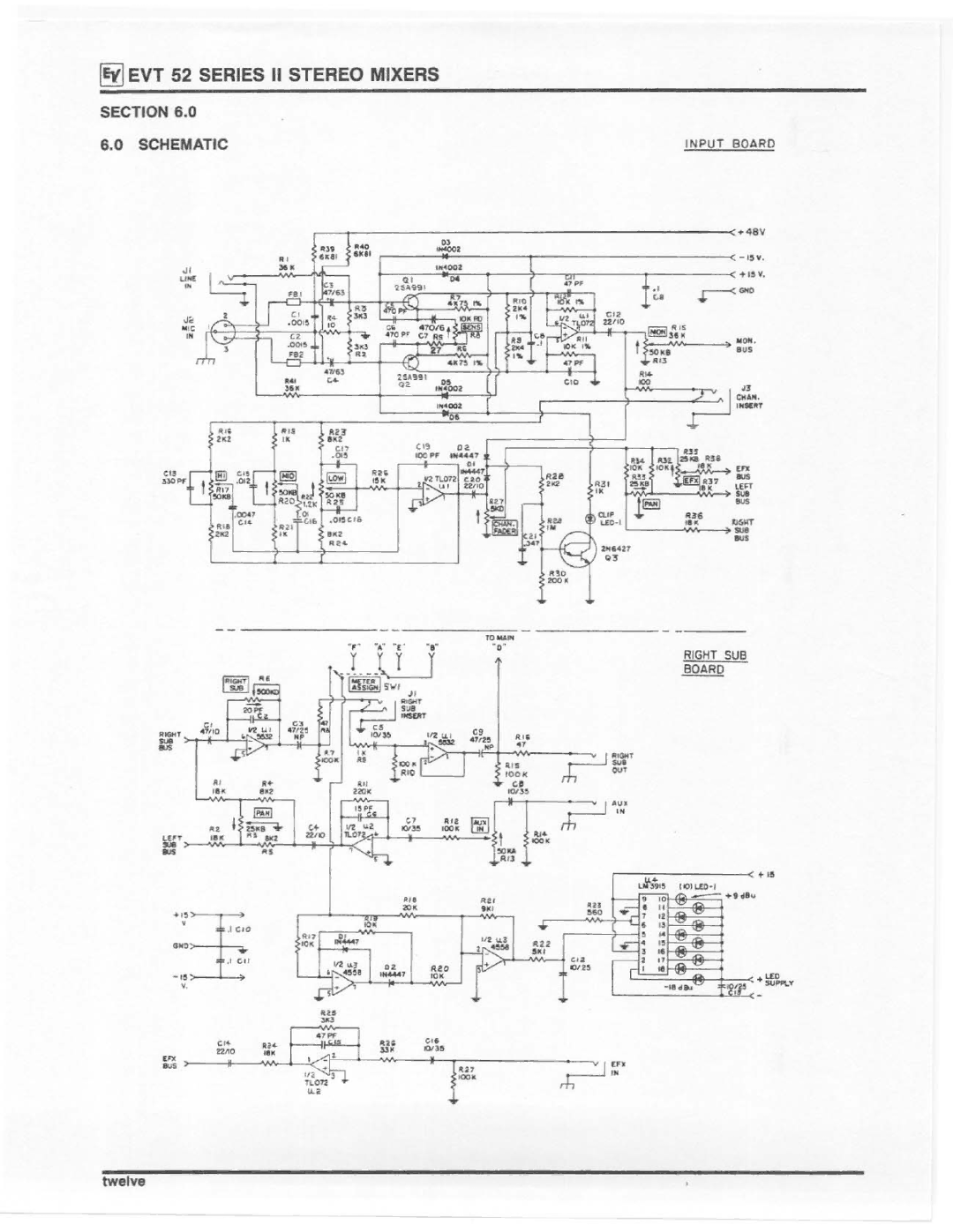 Electro-Voice EVT 52 Series II manual 