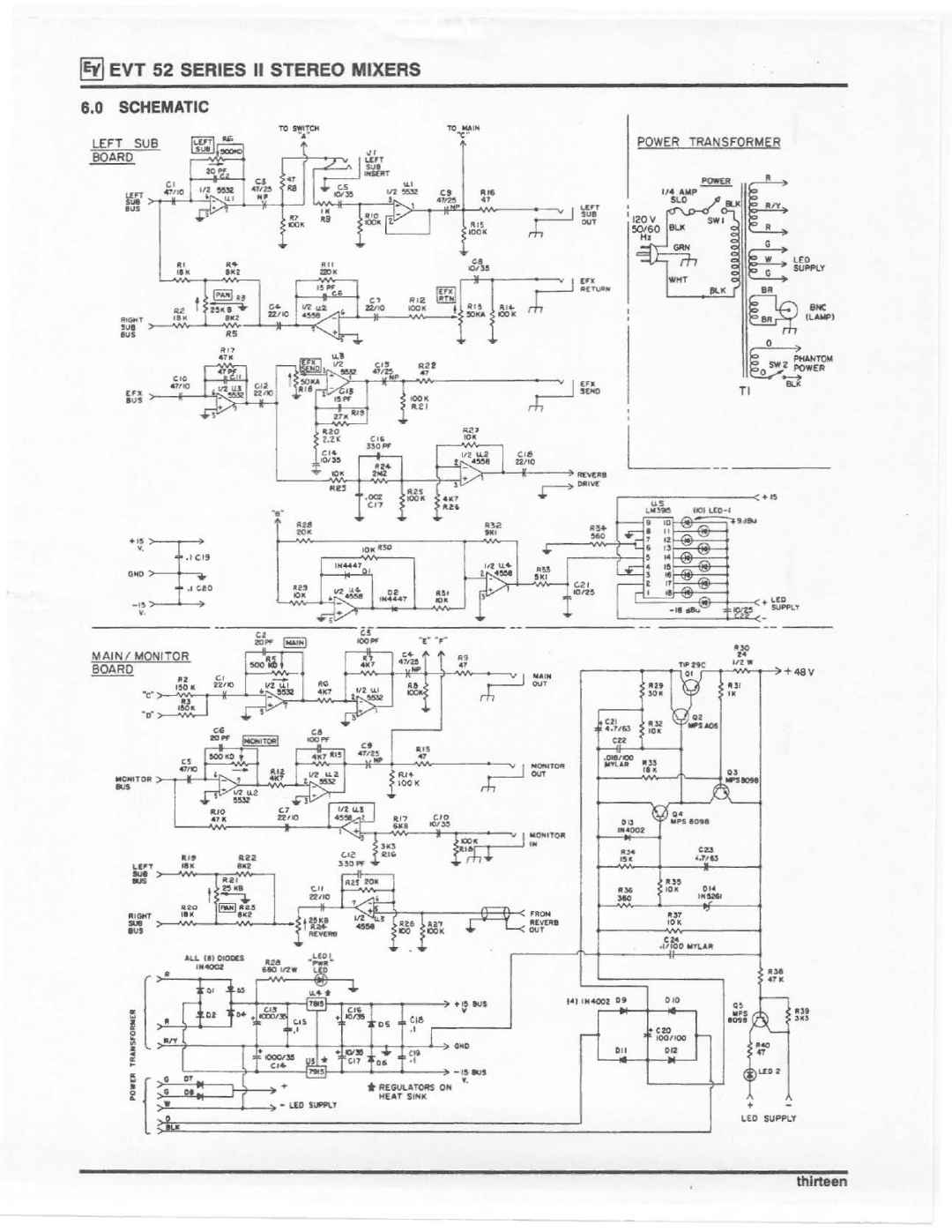 Electro-Voice EVT 52 Series II manual 