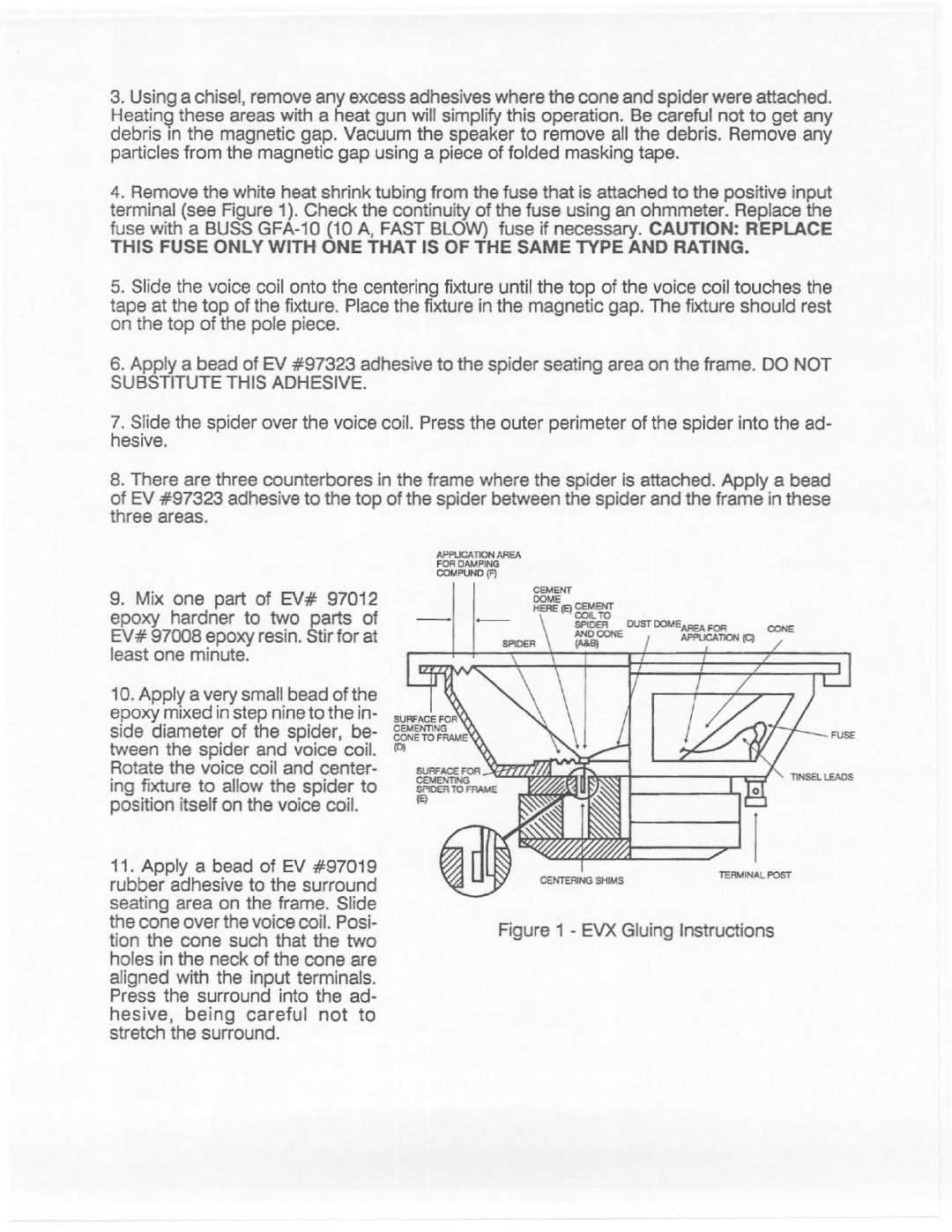 Electro-Voice EVX-156 manual 