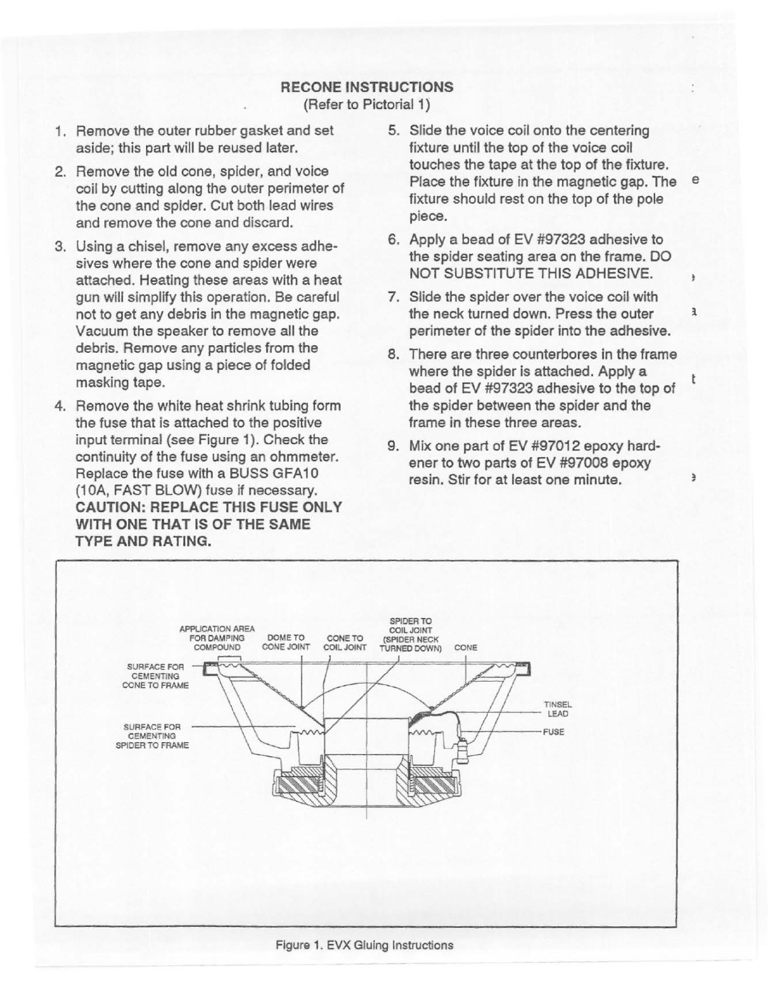 Electro-Voice EVX150 manual 