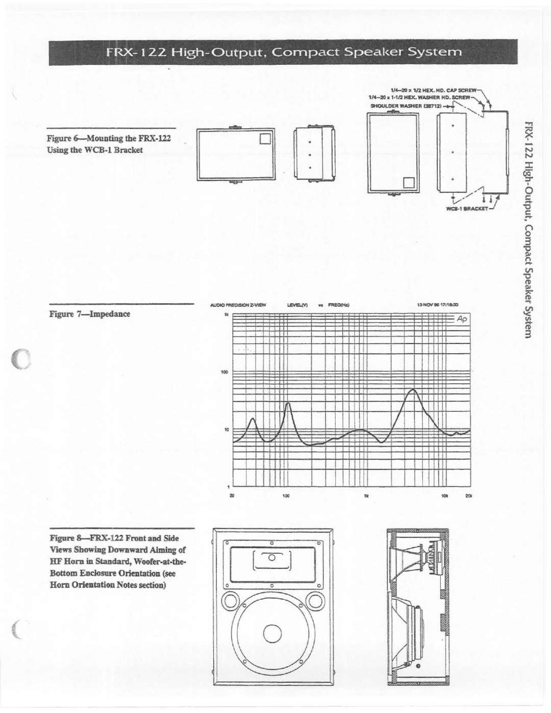 Electro-Voice FRX-122 manual 