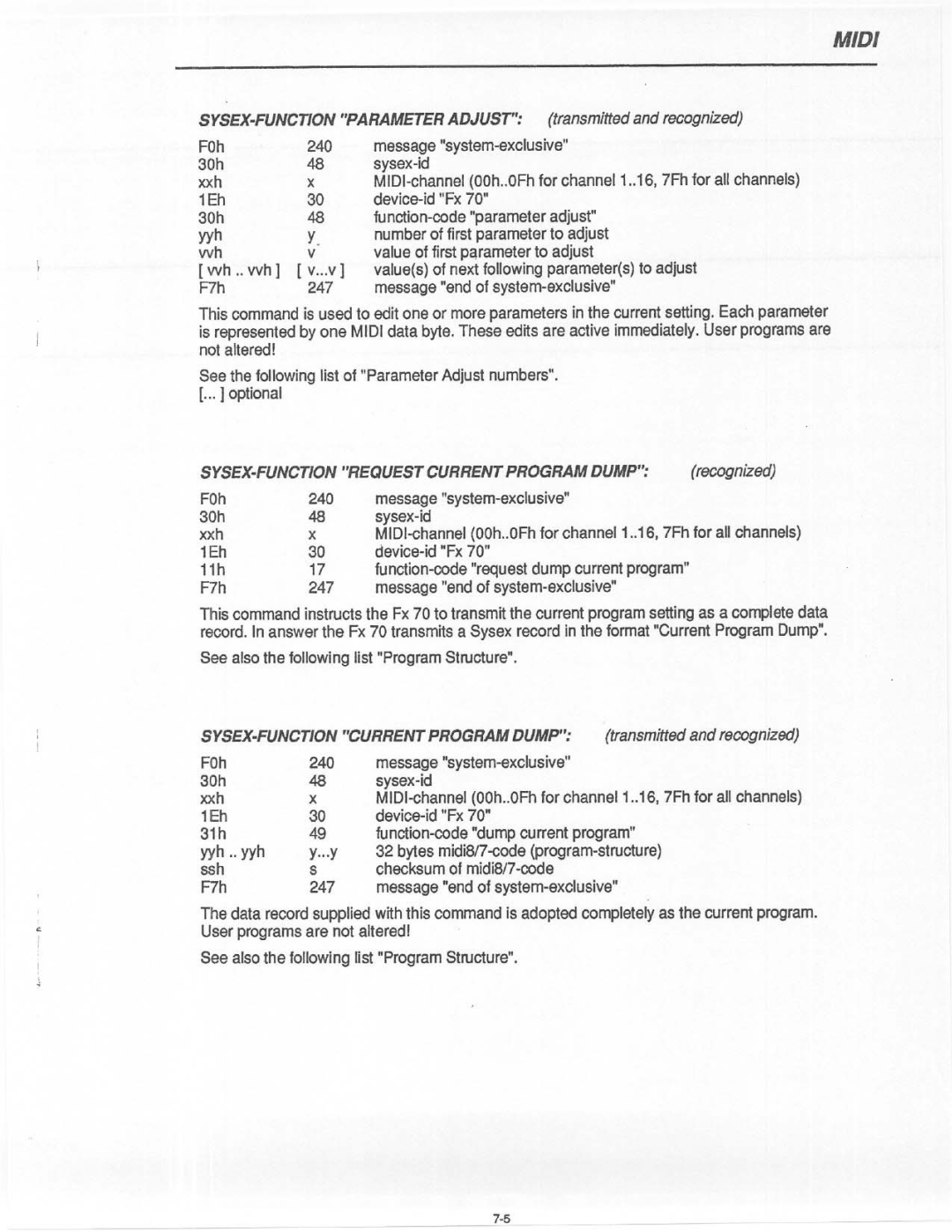 Electro-Voice FX 70 manual 