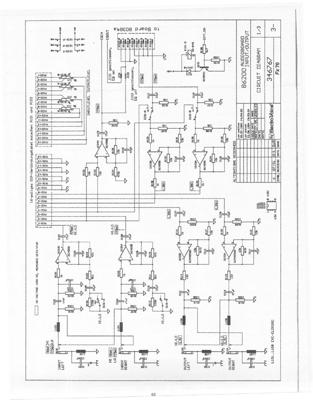 Electro-Voice FX 70 manual 