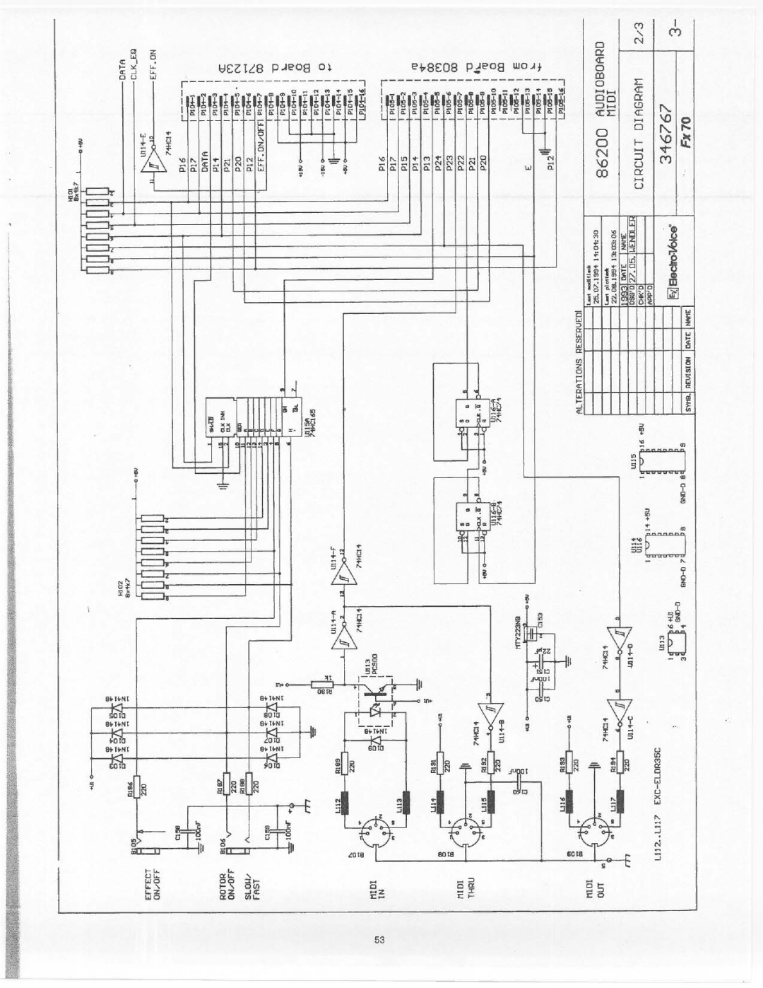 Electro-Voice FX 70 manual 