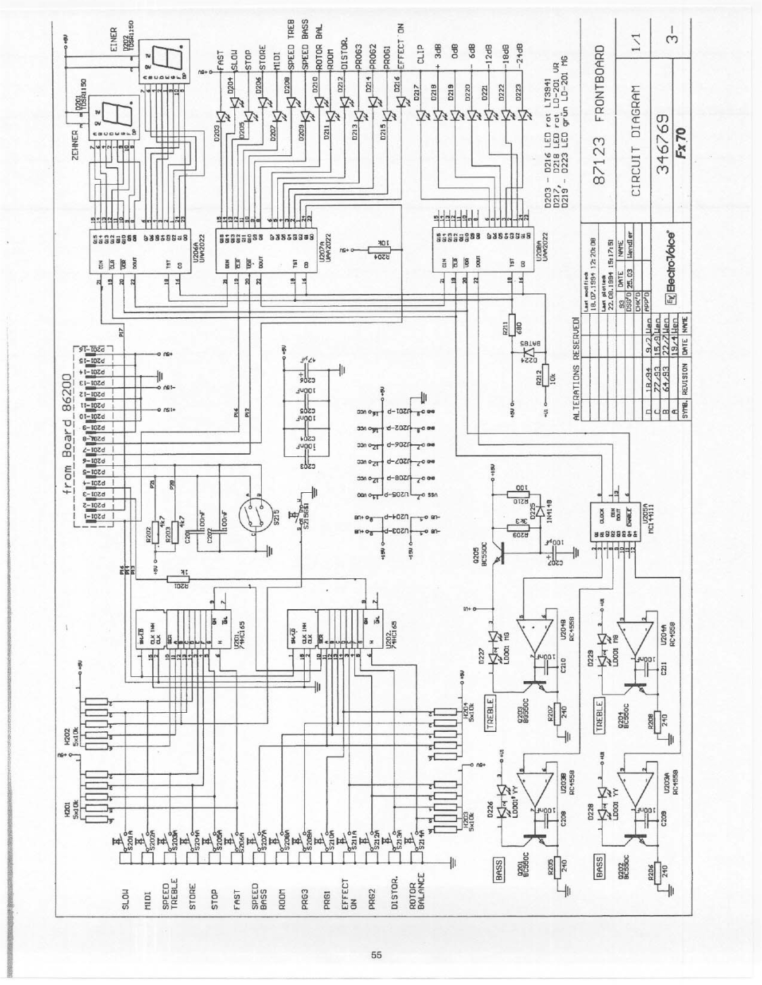 Electro-Voice FX 70 manual 