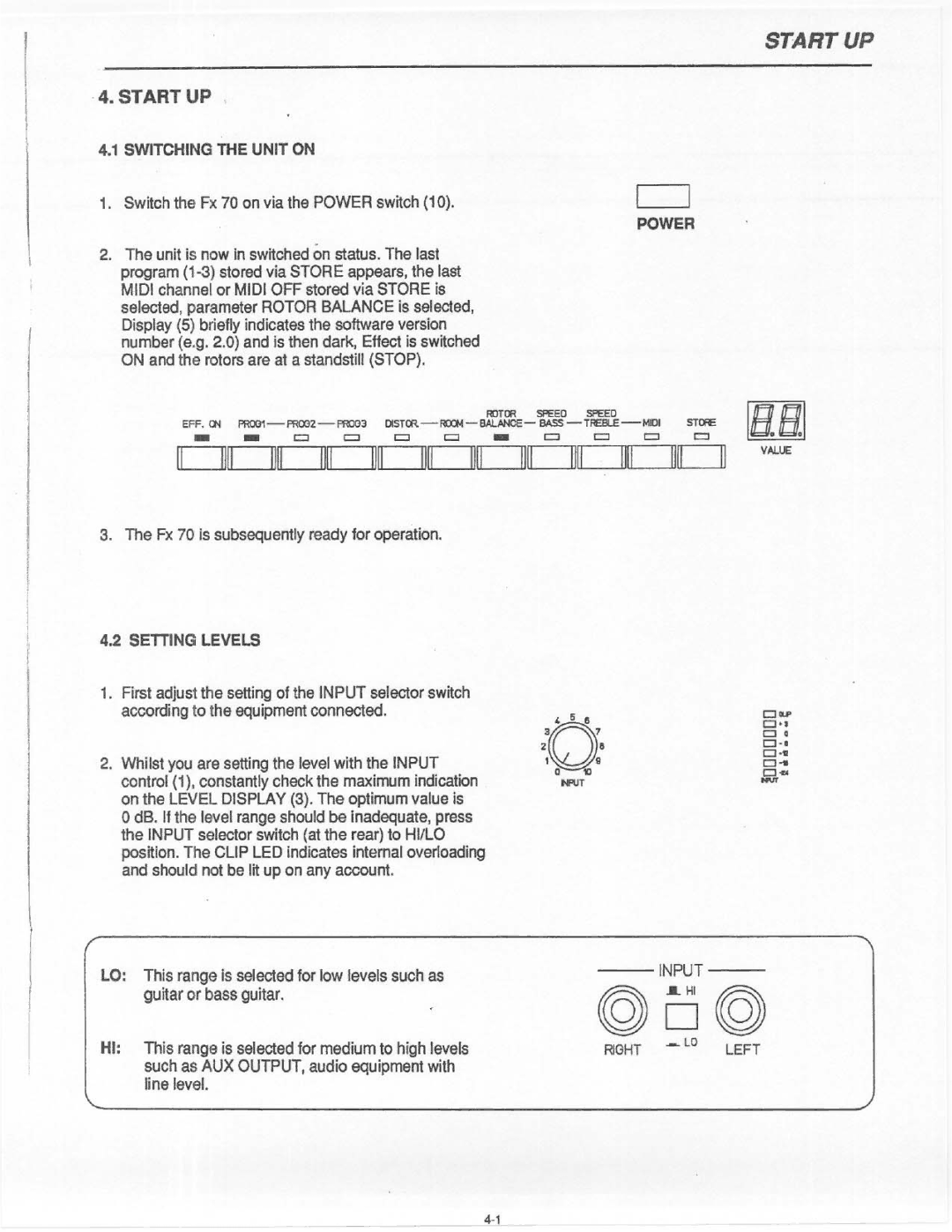 Electro-Voice FX 70 manual 