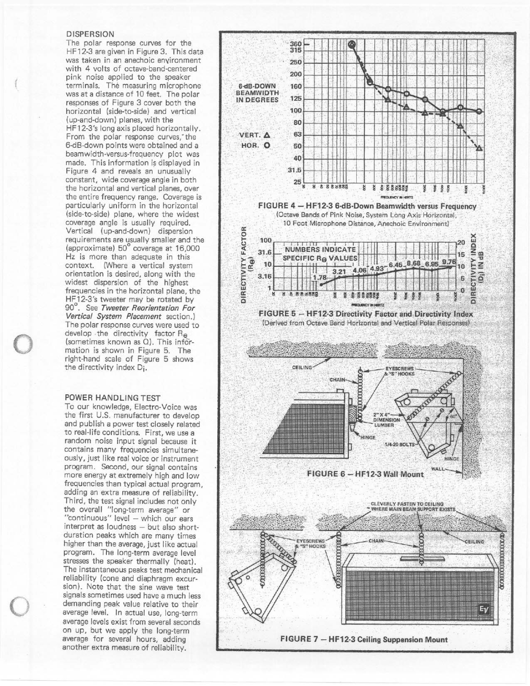 Electro-Voice HF12-3 manual 