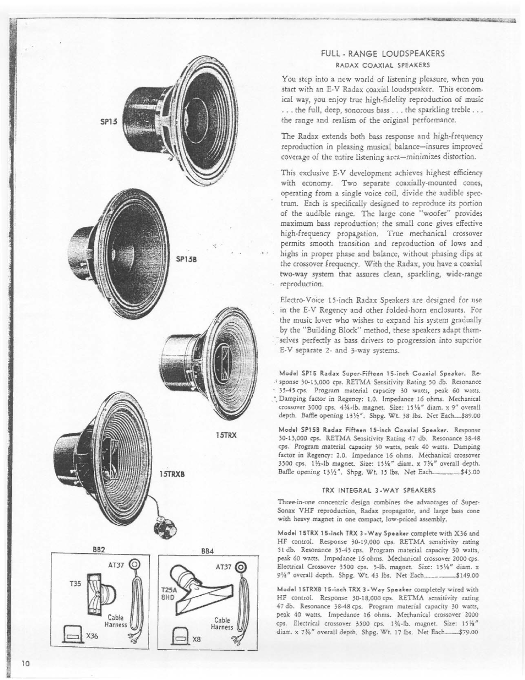 Electro-Voice KD9 manual 