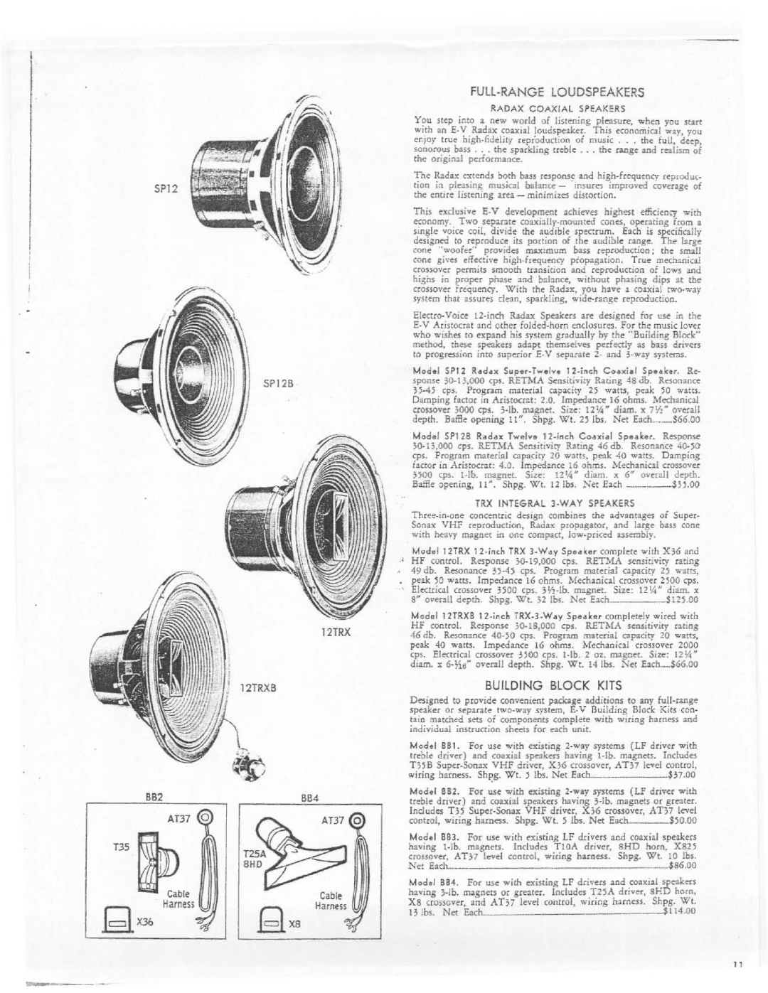 Electro-Voice KD9 manual 