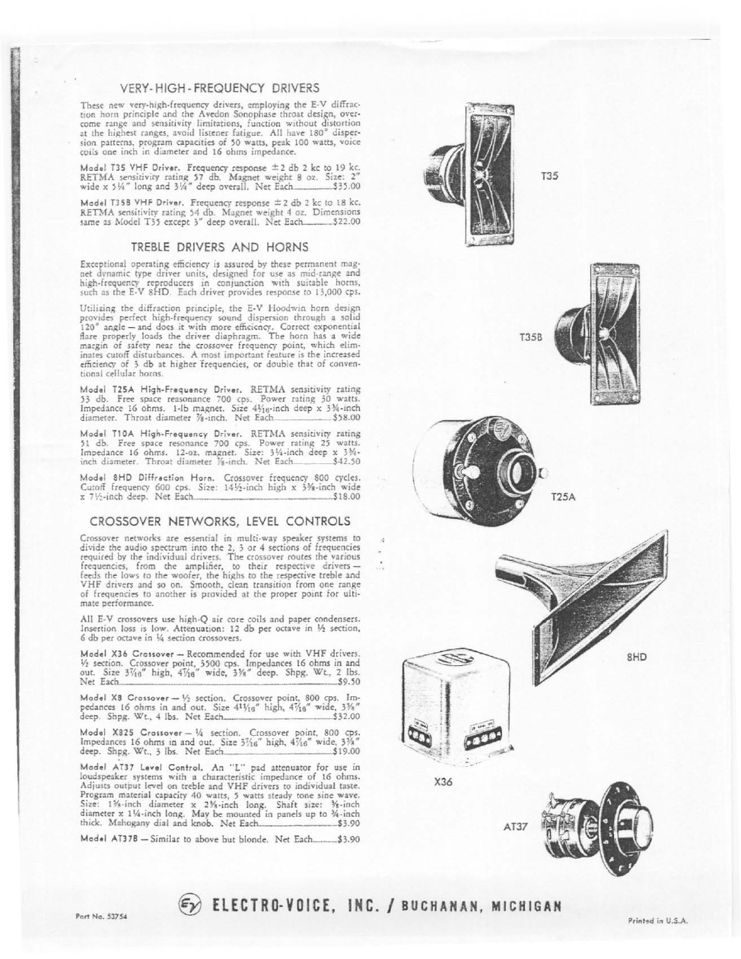 Electro-Voice KD9 manual 